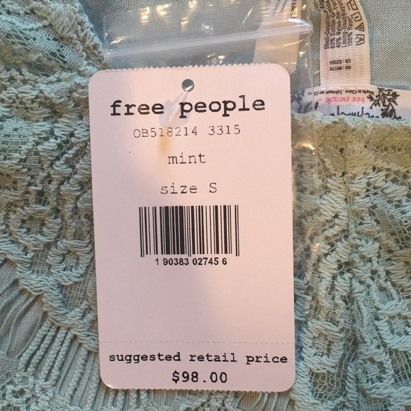 Free People mint lace dress - Picture 4 of 7
